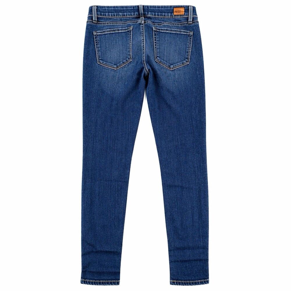 PAIGE Verdugo Ankle Jeans Womens 26 Dark Wash Skinny Stretch Made in USA - Picture 3 of 7